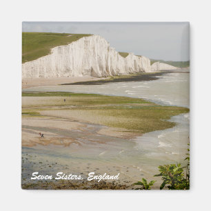 Zeven zussen en beachy Head Magnet Magneet