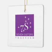 Zeven zussen samen keramisch ornament (Links)