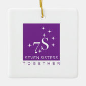 Zeven zussen samen keramisch ornament (Voorkant)