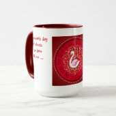 Zeven zwanen mok (Voorkant links)