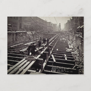 Zevende Avenue en 24-25th Streets Subway Briefkaart