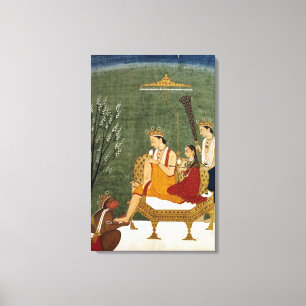 Zevende Incarnatie van Vishnu als Rama-Chandra Canvas Afdruk