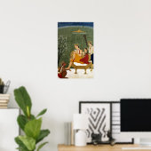 Zevende Incarnatie van Vishnu als Rama-Chandra Poster (Thuiskantoor)