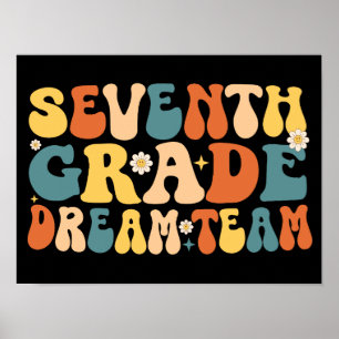 Zevende klas droomteam terug naar school poster