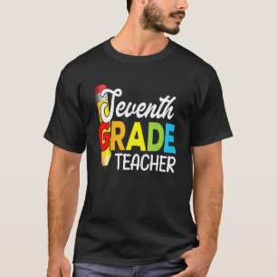 Zevende klas leraar eerste dag van de school schat t-shirt
