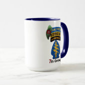 Zevende speciale troepengroep Groene Berets SFG SF Mok (Voorkant rechts)