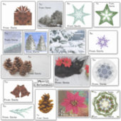 Zeventien Kerst Gift Label Assortiment | tot van (Voorkant)