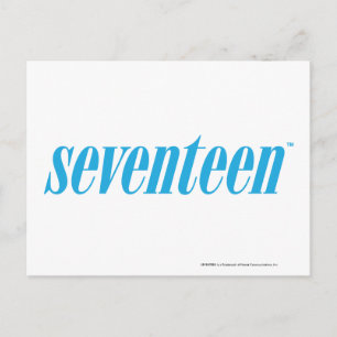 zeventien Logo-Aqua Briefkaart