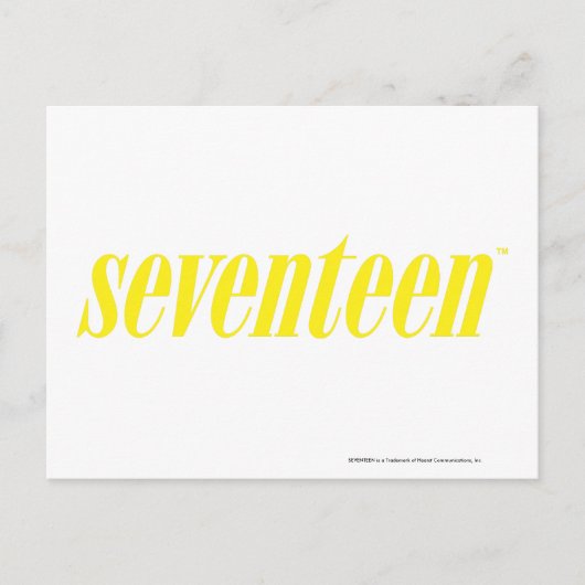 zeventien Logo-geel Briefkaart (Voorkant)