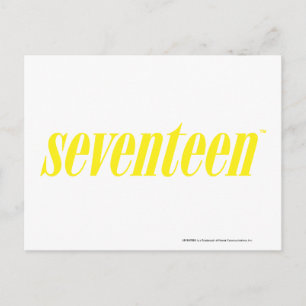 zeventien Logo-geel Briefkaart
