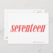 zeventien Logo-LtRoze Briefkaart (Voorkant / Achterkant)