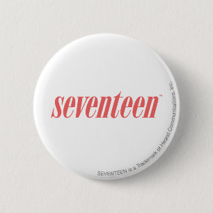 zeventien Logo-LtRoze Ronde Button 5,7 Cm