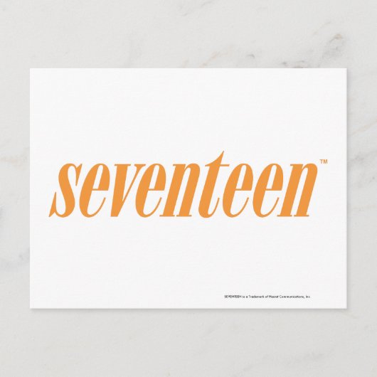 zeventien Logo-Oranje Briefkaart (Voorkant)