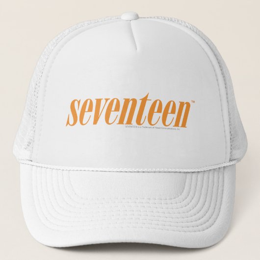 zeventien Logo-Oranje Trucker Pet (Voorkant)