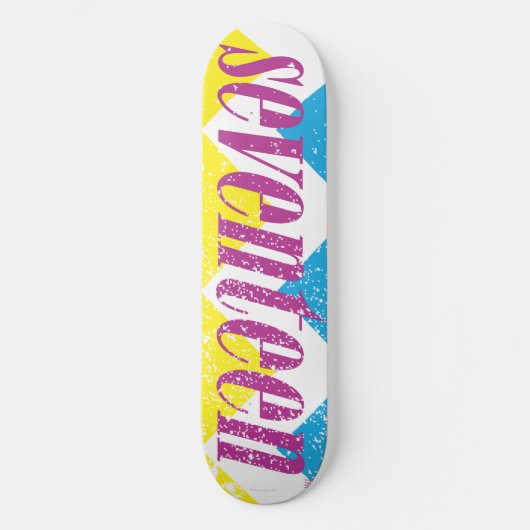 zeventien Logo-Puprle Skateboard (Voorkant)