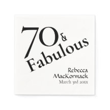 Zeventig & Fabulous 70 Elegant 70ste Verjaardagsfe