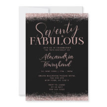 Zeventig & Fabulous Roze Gouden Glitters 70ste Ver