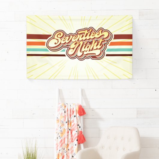 Zeventig nachtbanner spandoek (Insitu)