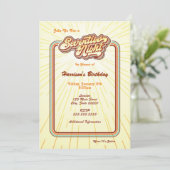 Zeventiger Jaren Nacht Uitnodiging (Staand voorkant)