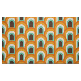 Zeventiger Midden-Eeuw Retro stof