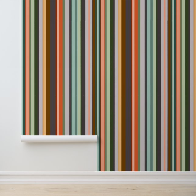 Zeventiger strepen behang (Applicatie)