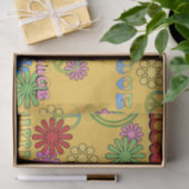 Zeventij hippie-patroonpapier tissuepapier (Geschenk)