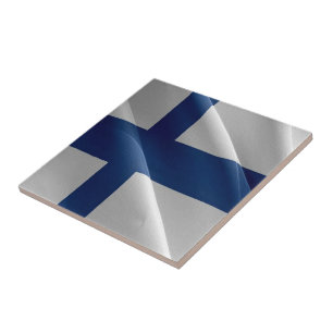 zFI002 Finse golfvlag Finland Tegeltje