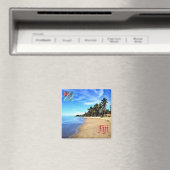 zFJ014 FIJI, strand, Zee Uitzicht, Oceanië, Fridge Magneet (Insitu (Vaatwasser))
