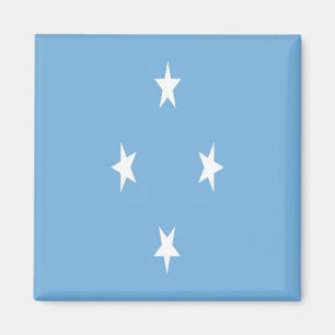 zFM001 MICRONESIA FLAG, Oceanië, Fridge Magneet