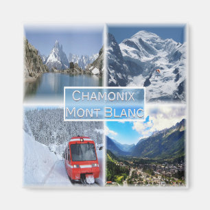 zFR021 CHAMON, Mont Blanc, Fridge Magneet