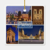 zFR034 PARIS de hoofdstad van Frankrijk, Keramisch Ornament (Achterkant)