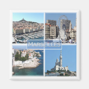 zFR035 MARSEILLES, Frankrijk, Fridge Magneet
