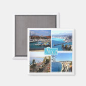 zFR045 NICE, Provence, Frankrijk, Fridge Magneet (Voorkant / Achterkant)