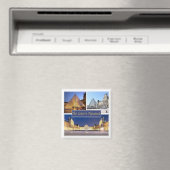 zFR047 THE LOUVRE PYRAMID, Parijs, Frankrijk, Frid Magneet (Insitu (Vaatwasser))