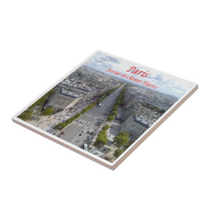 zFR063 CHAMPS-ELYSÉES, Parijs, Frankrijk, Tegeltje