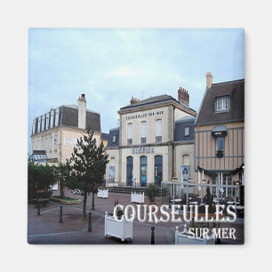 zFR098 COURSEULLES SUR MER, Franse Riviera, Fridge Magneet