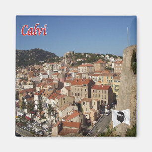 zFR120 CALVI panorama, Corsica, Fridge Magneet