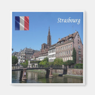 zFR142 STRASBOURG, Frankrijk, Fridge Magnet Magneet