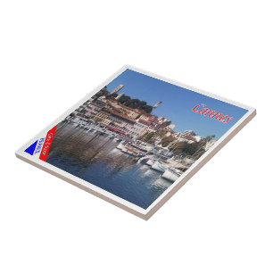 zFR151 CANNES, Franse Riviera, Frankrijk, Tegeltje