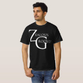 ZG Moderne witte tekst T-shirt (Voorkant volledig)