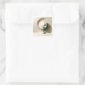 ZG Style Eucharistische Communie Hostie en Kelk Vierkante Sticker (Tas)