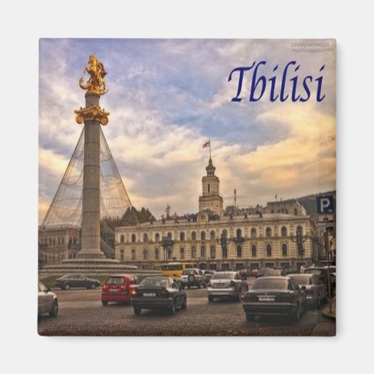 zGE008 TBILISI panorama, Georgia, Fridge Magneet (Voorkant)