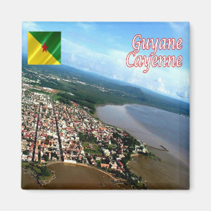 zGF004 CAYENNE, Frans-Guyana, Amerika, Fridge Magneet