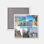 zGI004 GIBRALTAR, Europa, Fridge Magneet (Voorkant / Achterkant)