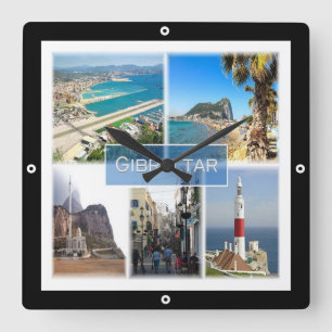 zGI004 GIBRALTAR, Europa, Vierkante Klok