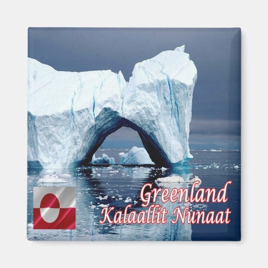 zGL007 KALAALLIT NUNAAT, Groenland, Fridge Magneet (Voorkant)