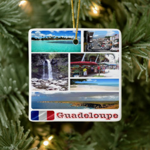 zGP003 mozaïek van GUADELOUPE, Caribisch gebied, Keramisch Ornament