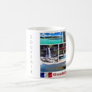 zGP003 mozaïek van GUADELOUPE, Caribisch gebied, Koffiemok