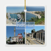 zGR020 mozaïek van KOS, Griekenland, Europa, Keramisch Ornament (Achterkant)