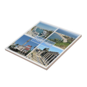 zGR020 mozaïek van KOS, Griekenland, Europa, Tegeltje